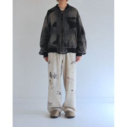 ANACHRONORMAN396-R HARD REMAKED DUAL DENIM MA-1 BLACK (REMAKE)