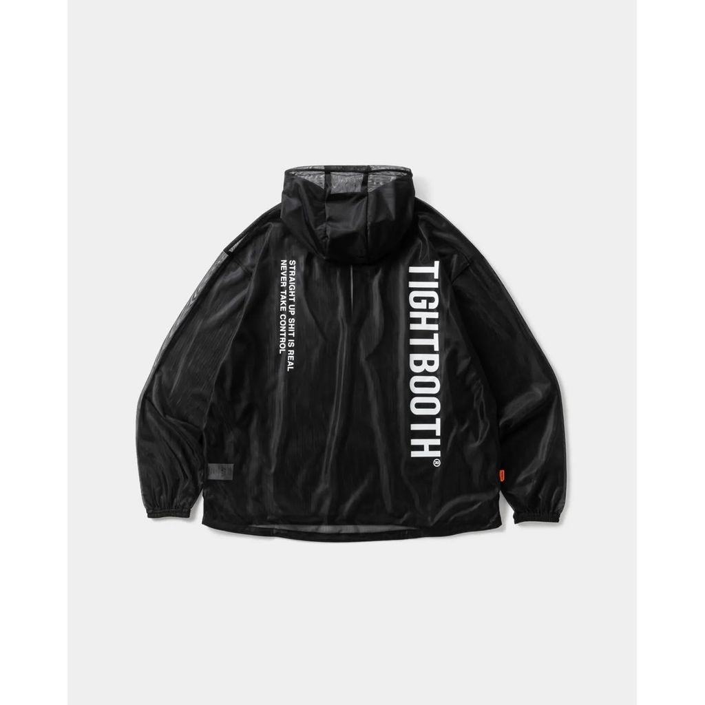 TIGHTBOOTH LABEL LOGO SHEER PARKA
