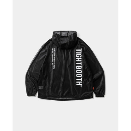 TIGHTBOOTH LABEL LOGO SHEER PARKA