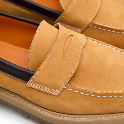 MAGIC STICK Basic Coin Loafer by Tomo & Co. (YELLOW NUBUCK)