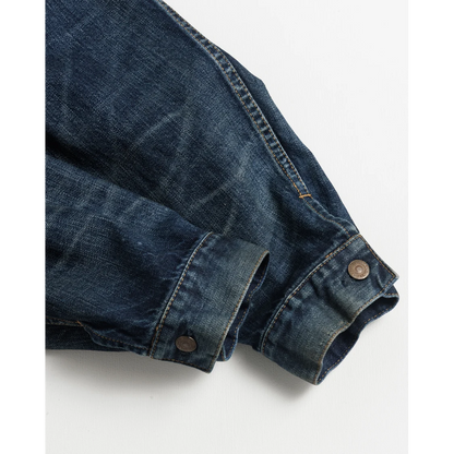 ANACHRONORM DAMAGED DENIM JACKET DARK INDIGO
