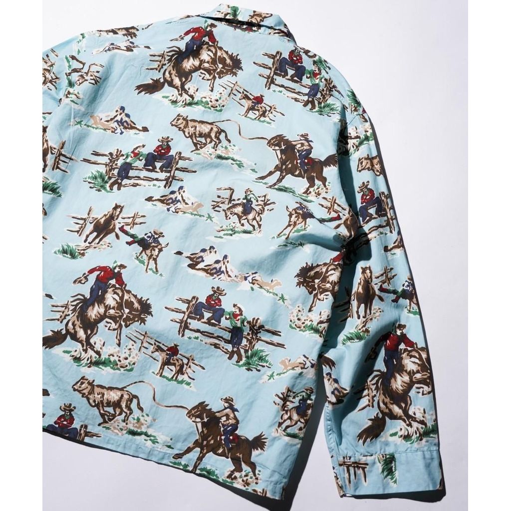 TOWNCRAFT  PRINTED PAJAMA JACKET