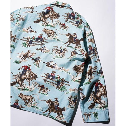 TOWNCRAFT  PRINTED PAJAMA JACKET