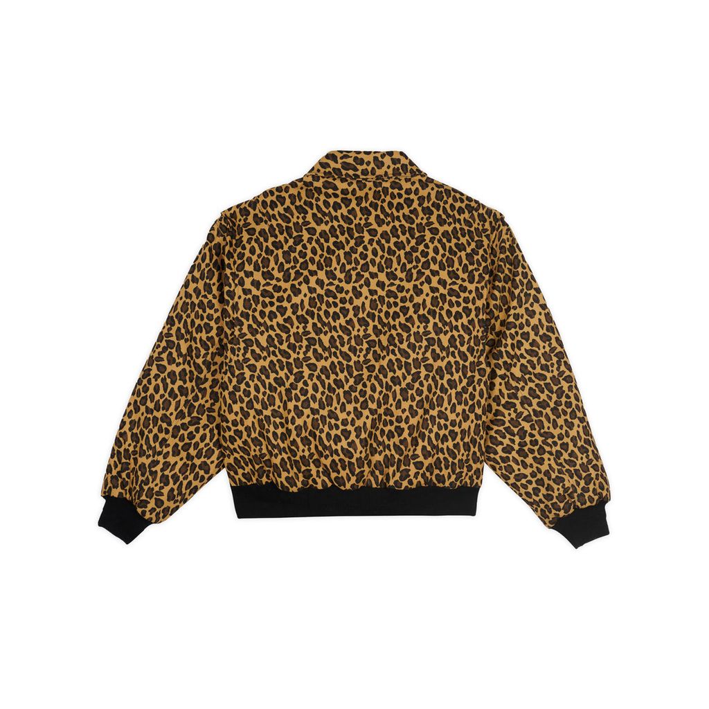 BRAIN DEAD  Twill Flight Jacket - Leopard
