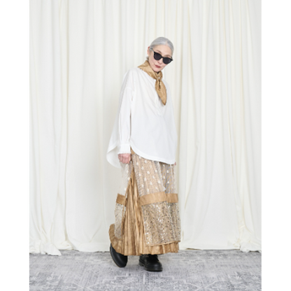 THOMAS MAGPIE Paisley pleats skirt
