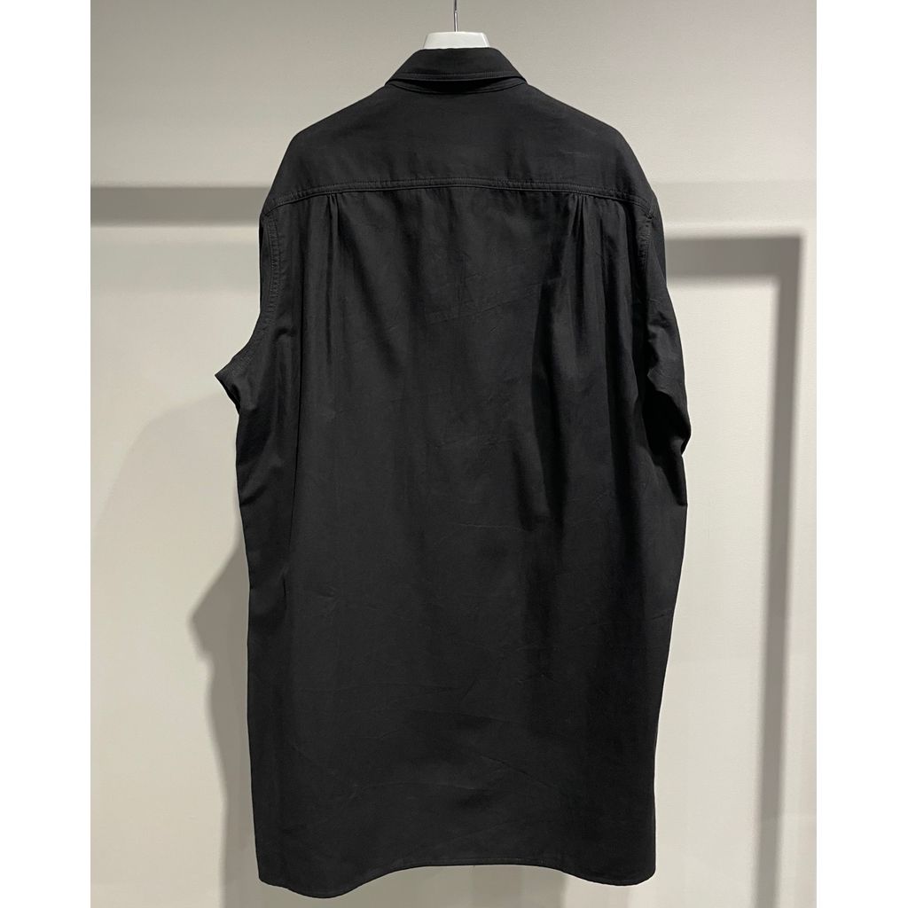 Y's for men COTTON FLANNEL CHAIN STITCH FRONT ZIP SHIRT