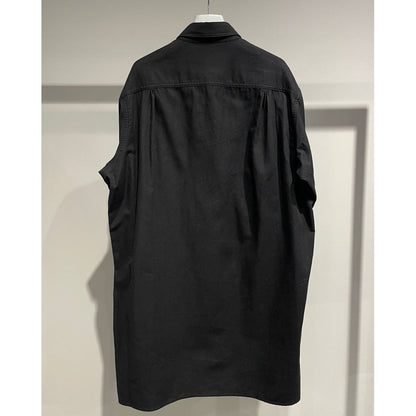 Y's for men COTTON FLANNEL CHAIN STITCH FRONT ZIP SHIRT
