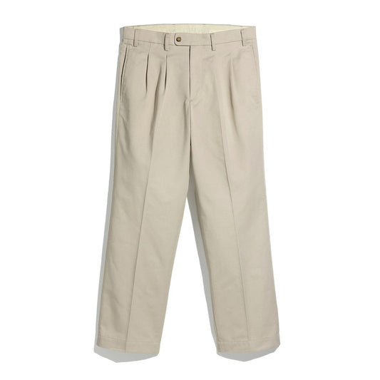 FOUNDOUR T/C TWILL TUCK TROUSERS