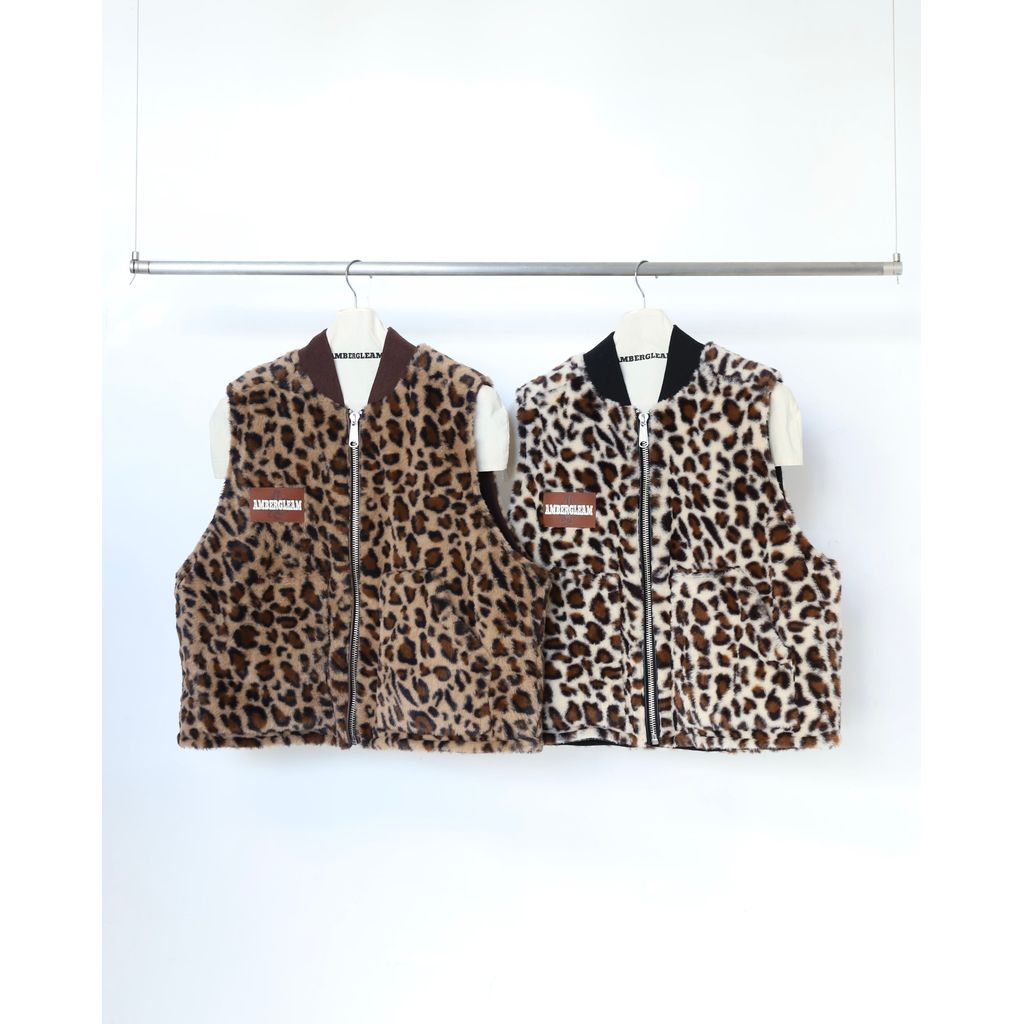 AMBERGLEAM Leopard Reversible Vest