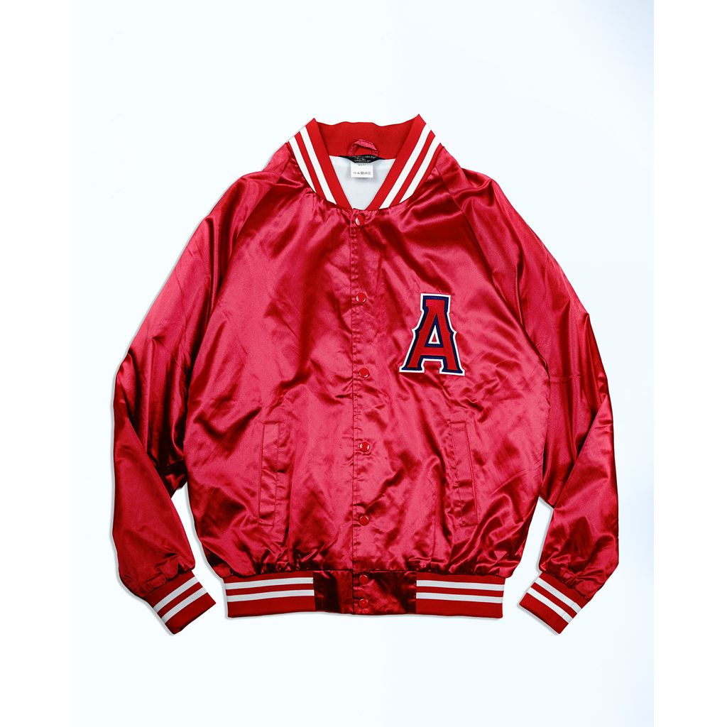ANDFAMILYS Satin Baseball Jacket -A-