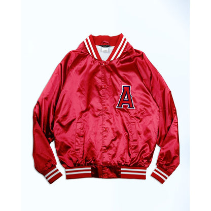 ANDFAMILYS Satin Baseball Jacket -A-