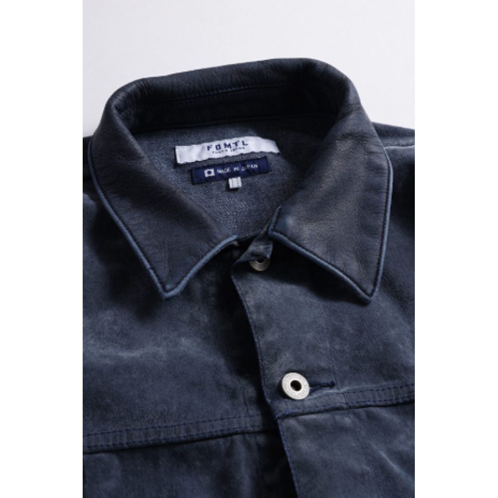 FDMTL FA26JK54U FLOCK LEATHER JACKET 3YR WASH