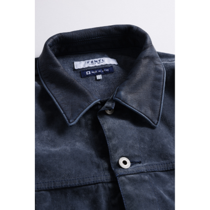 FDMTL FA26JK54U FLOCK LEATHER JACKET 3YR WASH
