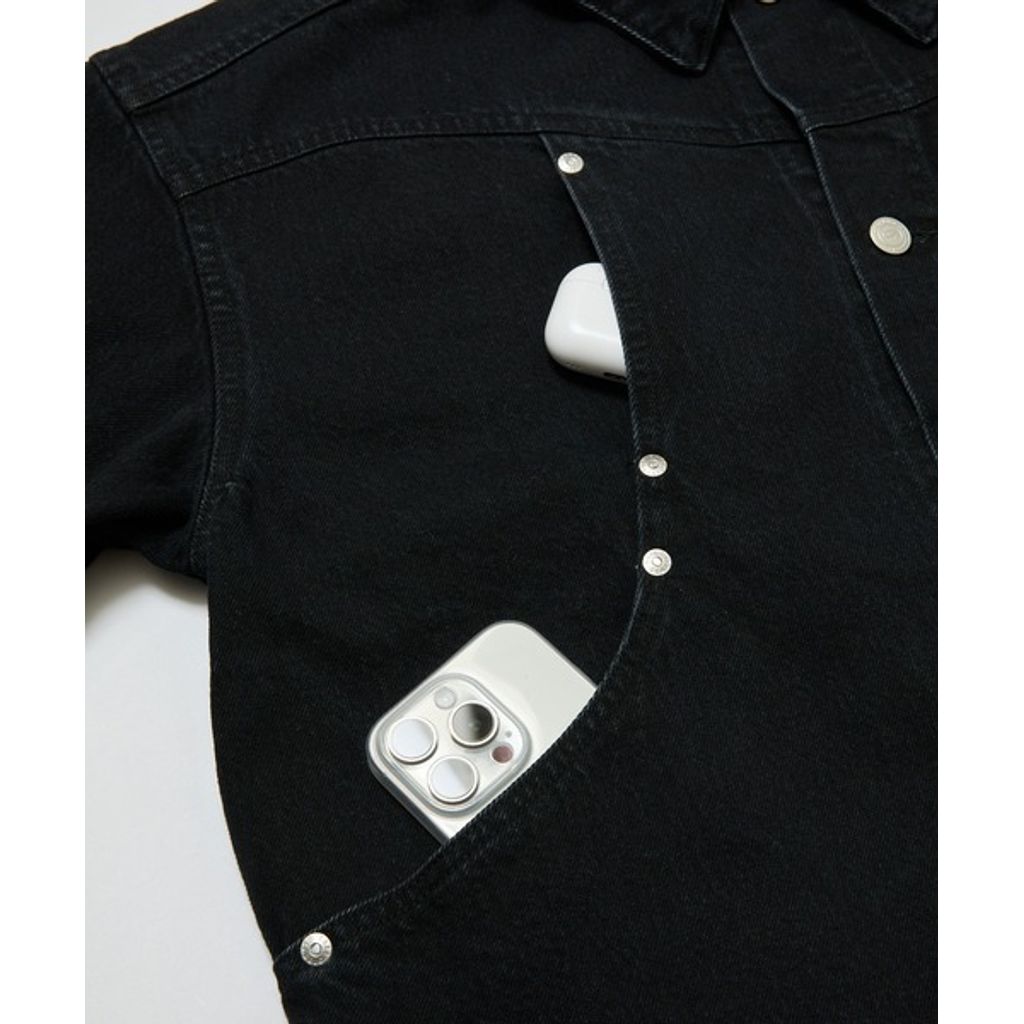 BAL CARB POCKET WASHED DENIM JACKET