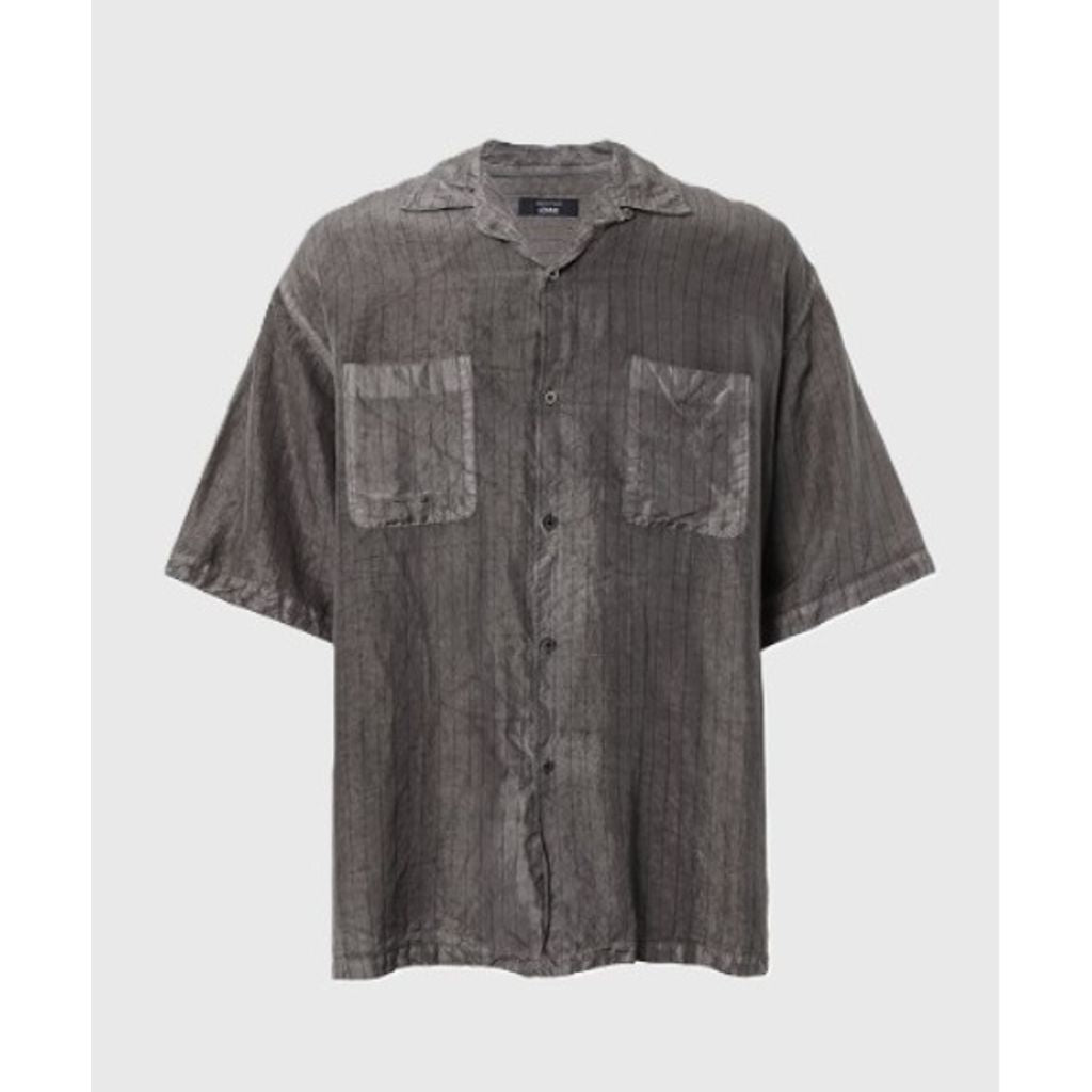 COMME des GARCONS HOMME CUPRA STRIPE HALF SLEEVE SHIRT