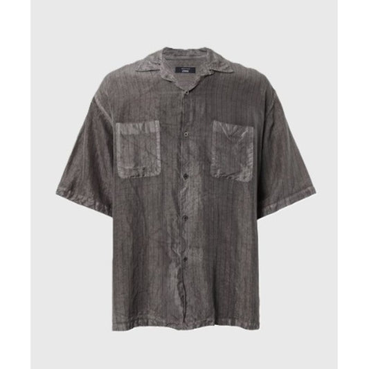 COMME des GARCONS HOMME CUPRA STRIPE HALF SLEEVE SHIRT
