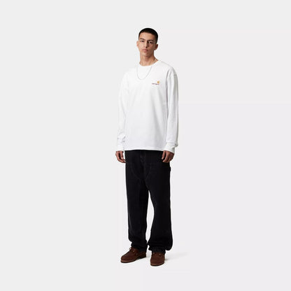 CARHARTT WIP  L/S AMERICAN SCRIPT T-SHIRT