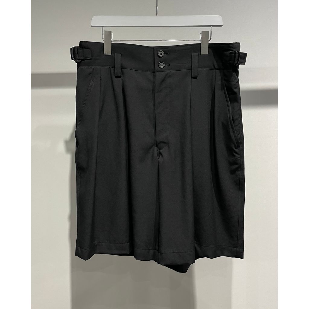 Y's for men WOOL GABARDINE SHORT PANTS