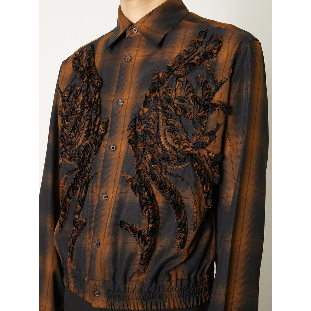 TAAKK EMBROIDERED BLOUSON SHIRT