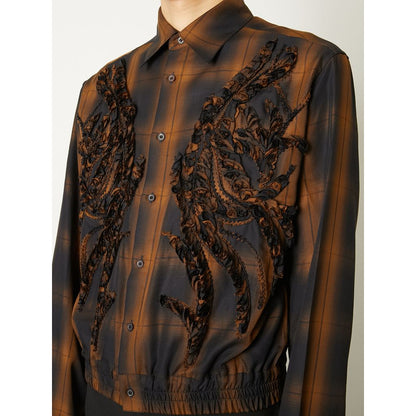 TAAKK EMBROIDERED BLOUSON SHIRT