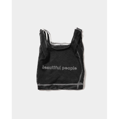 beautiful people contour logo flip mesh bag