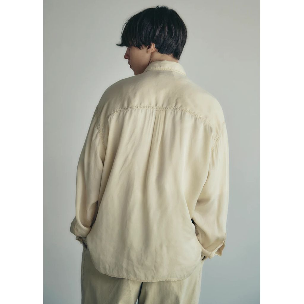 is-ness Cupro Military Shirt