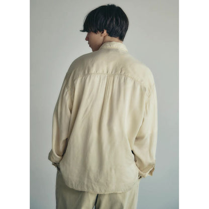 is-ness Cupro Military Shirt