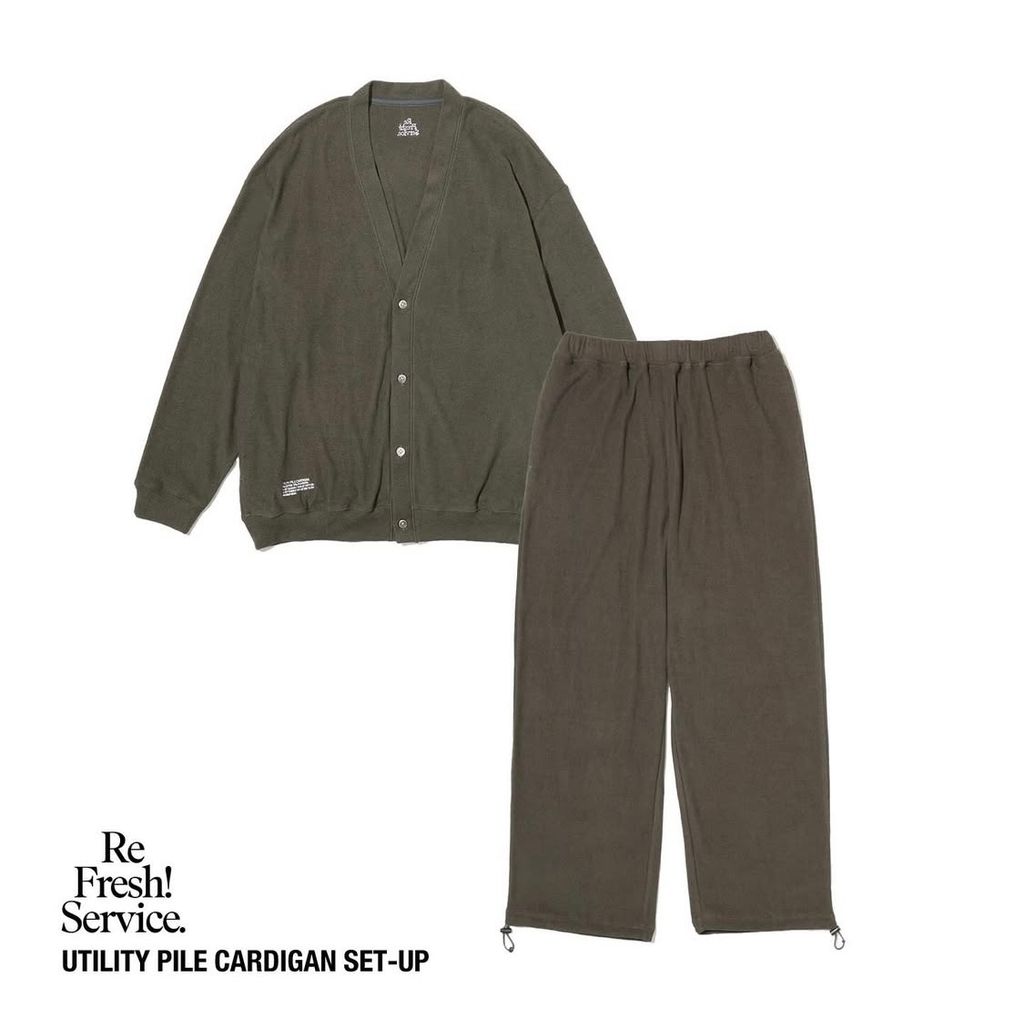 ReFresh!Service. "UTILITY PILE CARDIGAN SET-UP"