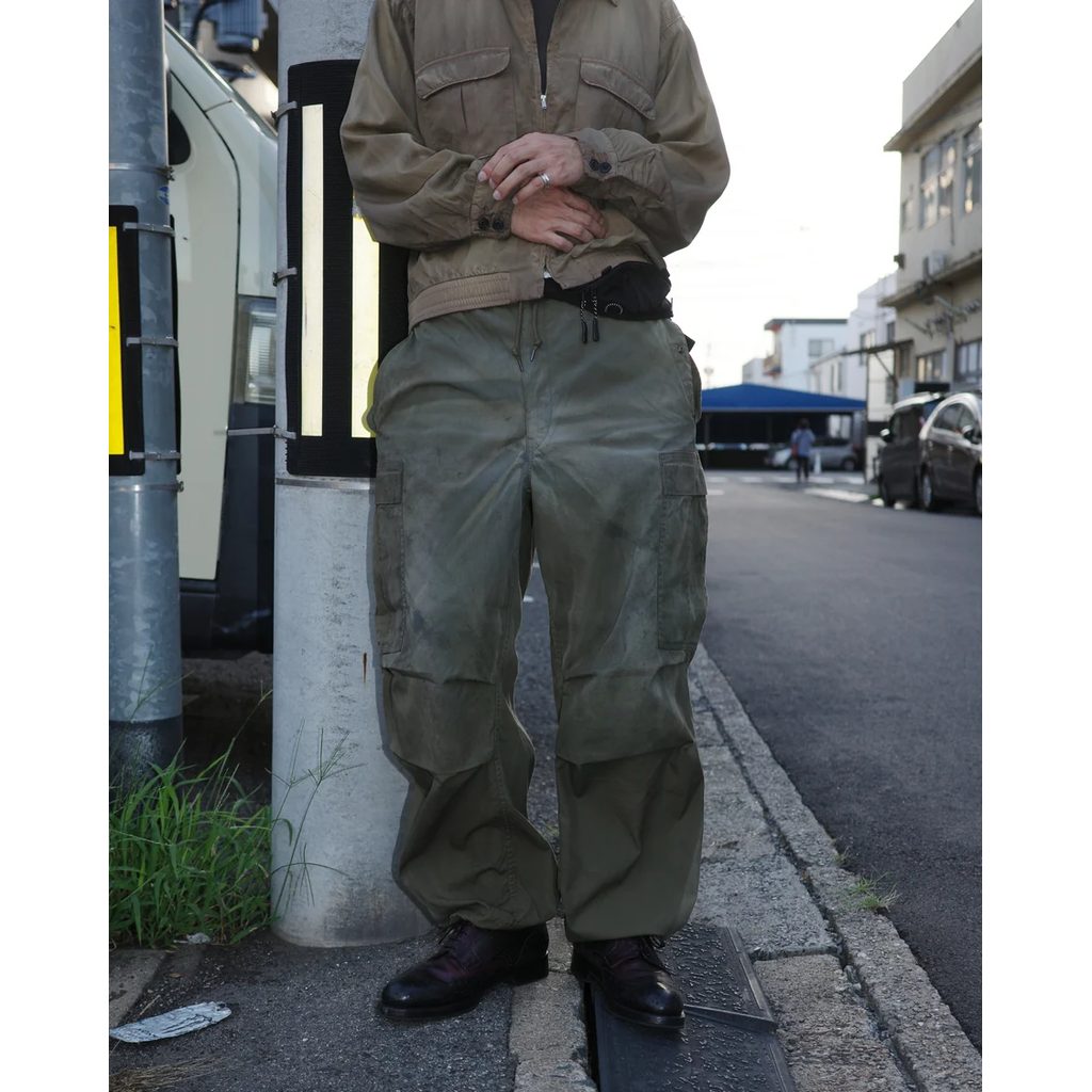 ANACHRONORM FADED CARGO EASY PANTS OLIVE