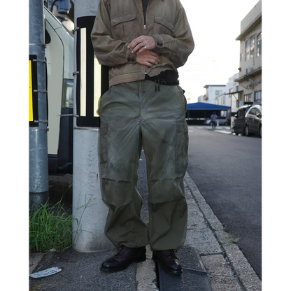 ANACHRONORM FADED CARGO EASY PANTS OLIVE