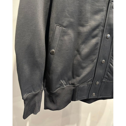 COMME des GARCONS HOMME MA-1 STYLE COTTON NYLON CARDIGAN（BLACK）