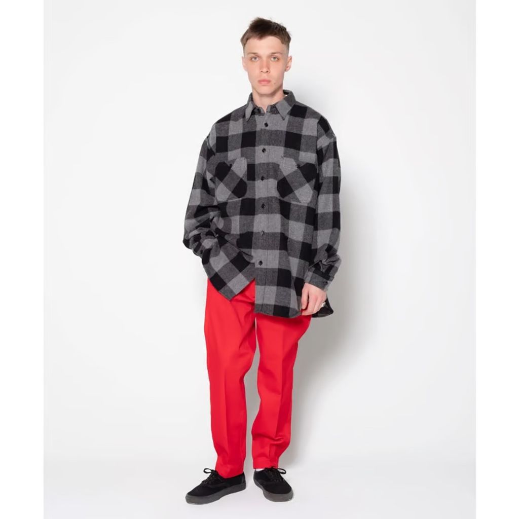 BEDWIN & THE HEARTBREAKERS L/S BUFFLAO CHECK BIG SHIRT "BILLY"