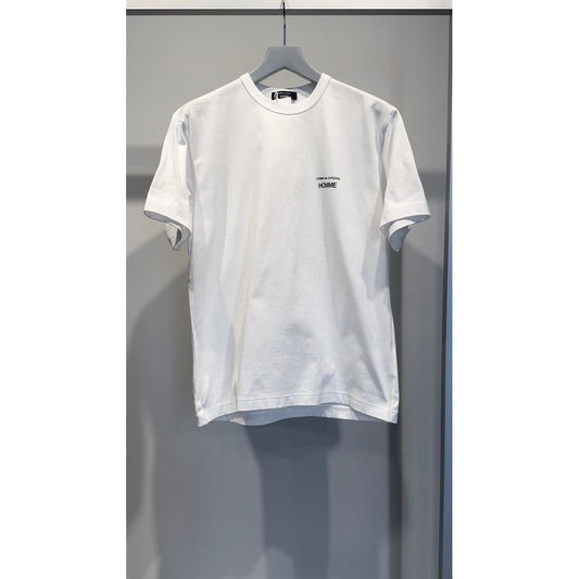 COMME des GARCONS HOMME COTTON PLAIN LOGO T-SHIRTS（WHITE）