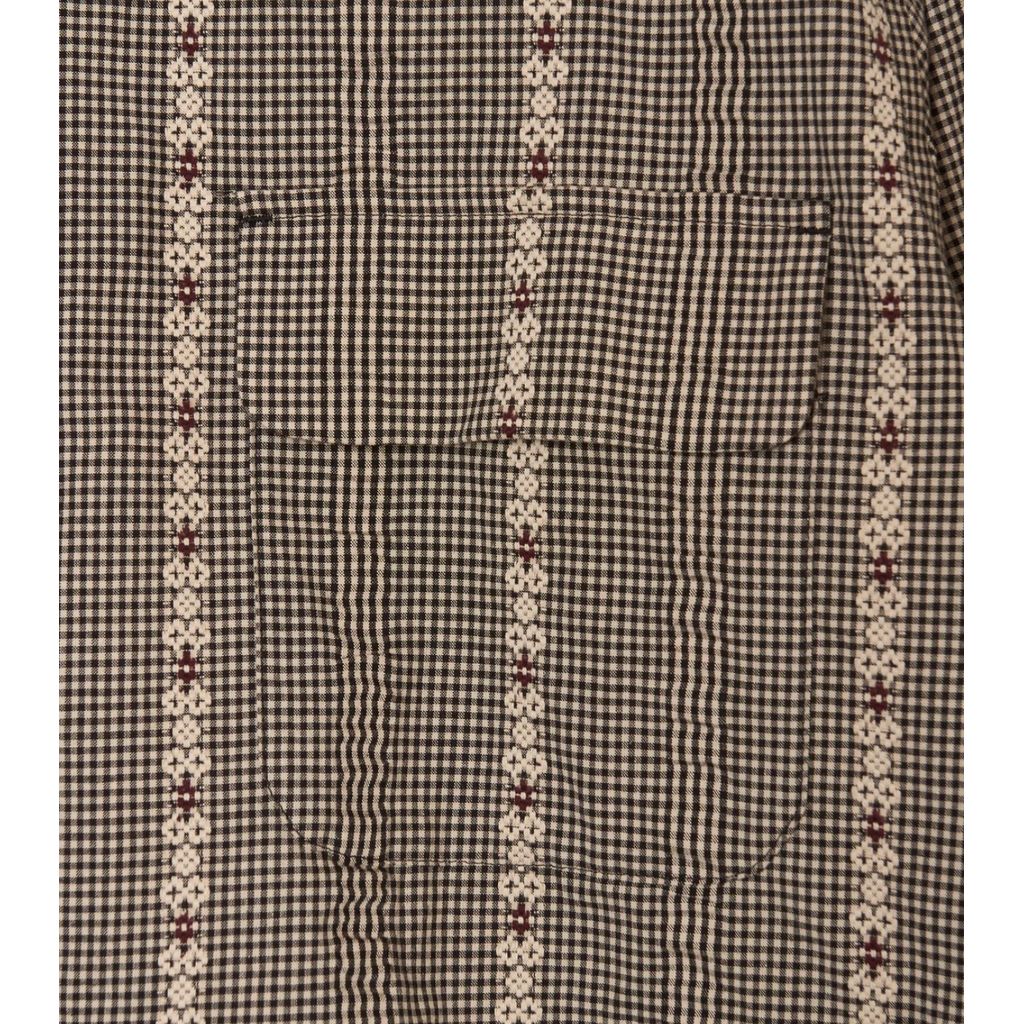 SUGARHILL DOBBY OPEN COLLAR SHIRT