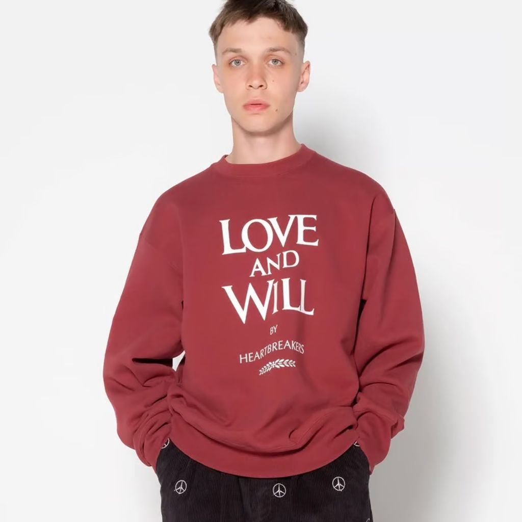 BEDWIN & THE HEARTBREAKERS L/S PRINTED C-NECK SWEAT "MAY"