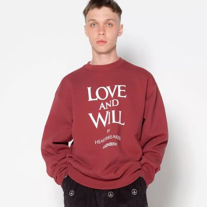 BEDWIN & THE HEARTBREAKERS L/S PRINTED C-NECK SWEAT "MAY"