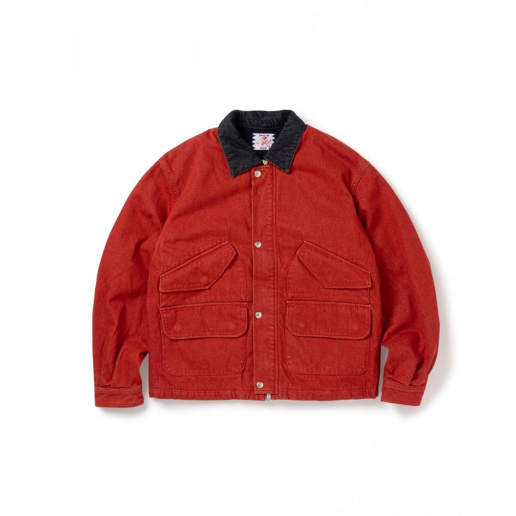 SON OF THE CHEESE  WASHED DENIM WORK JACKET