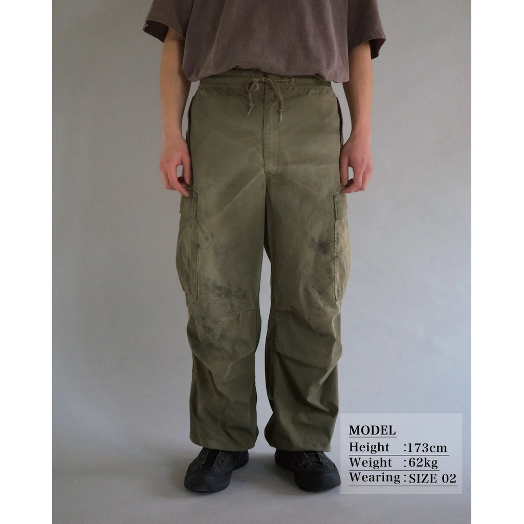 ANACHRONORM FADED CARGO EASY PANTS OLIVE