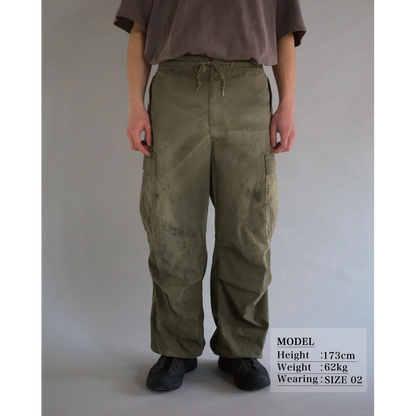 ANACHRONORM FADED CARGO EASY PANTS OLIVE