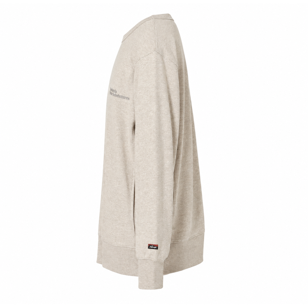 NANGA ECOHYBRID MESSAGE EMB SWEAT