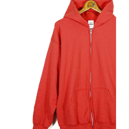 ANDFAMILYS Damage Zip Parka