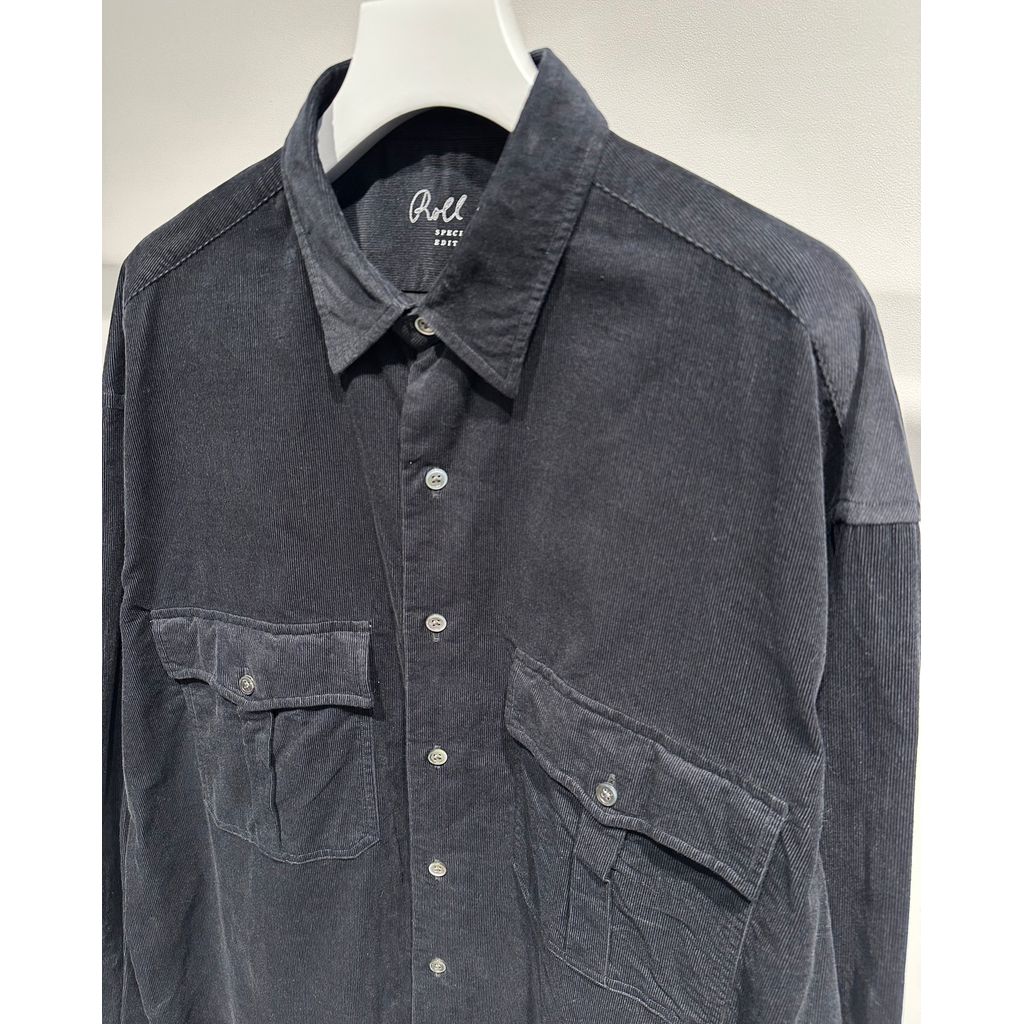 PORTER CLASSIC ROLL UP ORGANIC CORDUROY SHIRT