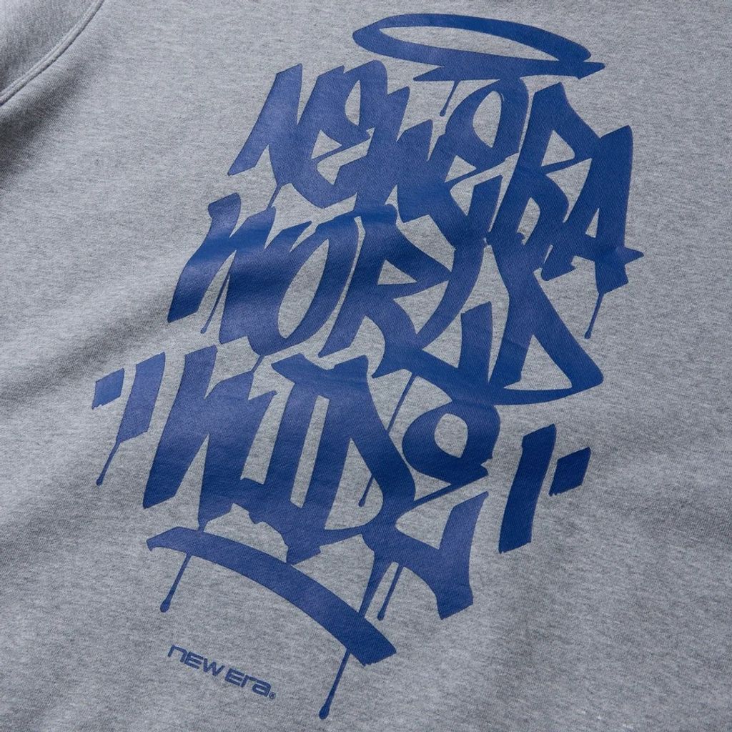 NEW ERA オーバーサイズド スウェット プルオーバー フーディー Tagging Logo ヘザーグレー  15129314