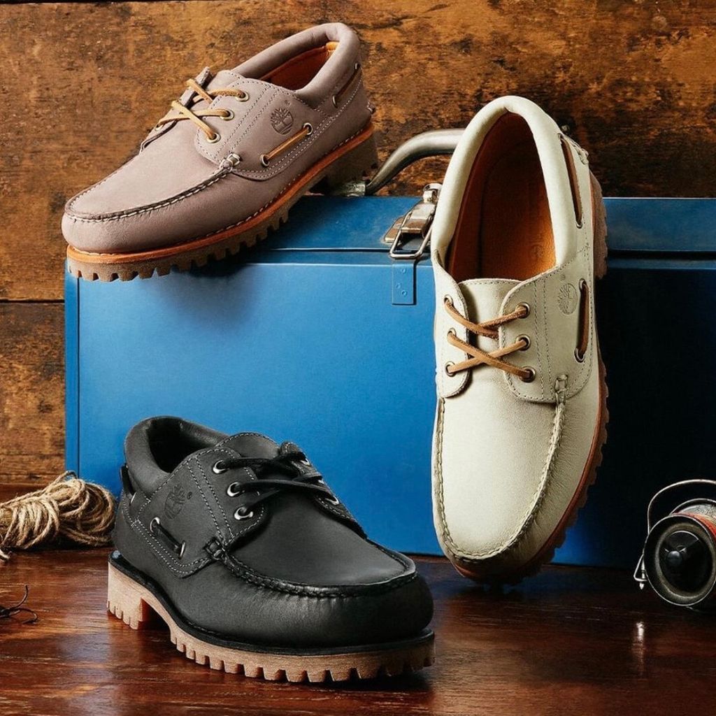 Timberland スリーアイ(3eye) ラグ ハンドソーン ボート シューズ メンズ (ダークグレー）