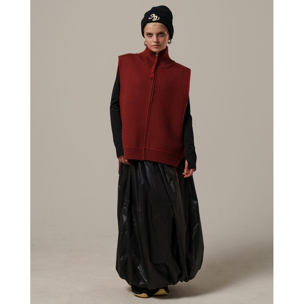 AMBERGLEAM Fringe knit Vest