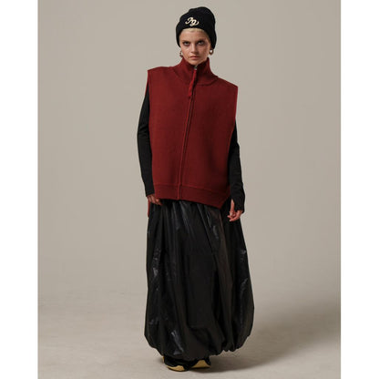 AMBERGLEAM Fringe knit Vest