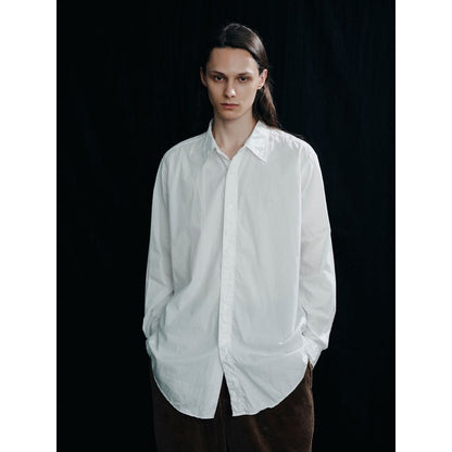 FOUNDOUR COTTON BROAD REGULAR COLLAR SHIRT