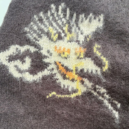 REMI RELIEF 起毛ニットカーデ(スカ柄)