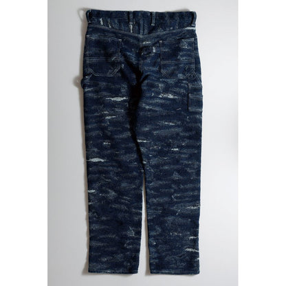 FDMTL  JACQUARD PAINTER PANTS RINSE