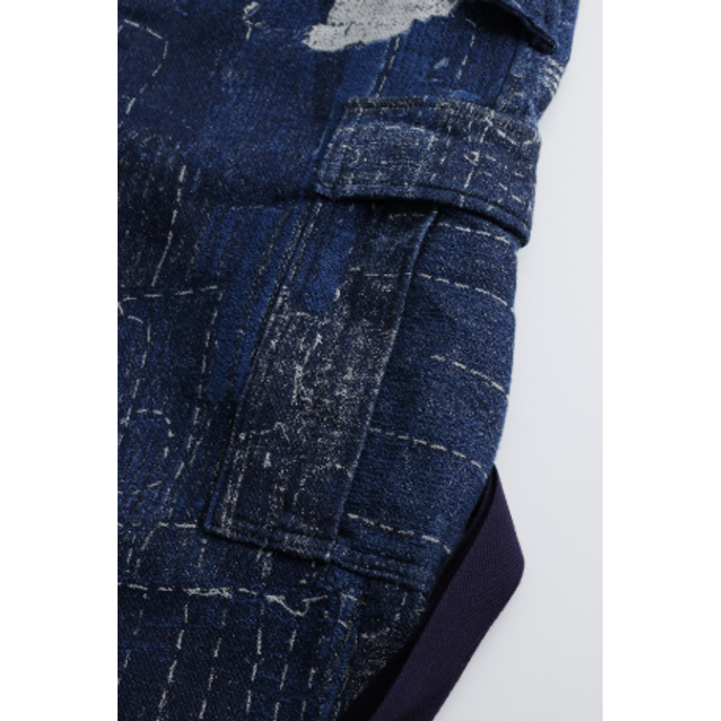 FDMTL FA26PN51JR  BORO JACQUARD CARGO PANTS RINSE